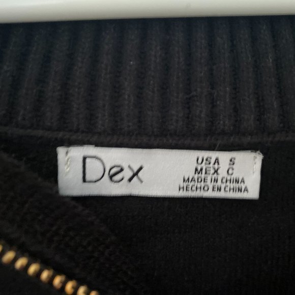 Dex Black Zipper Dress - Picture 2 of 3